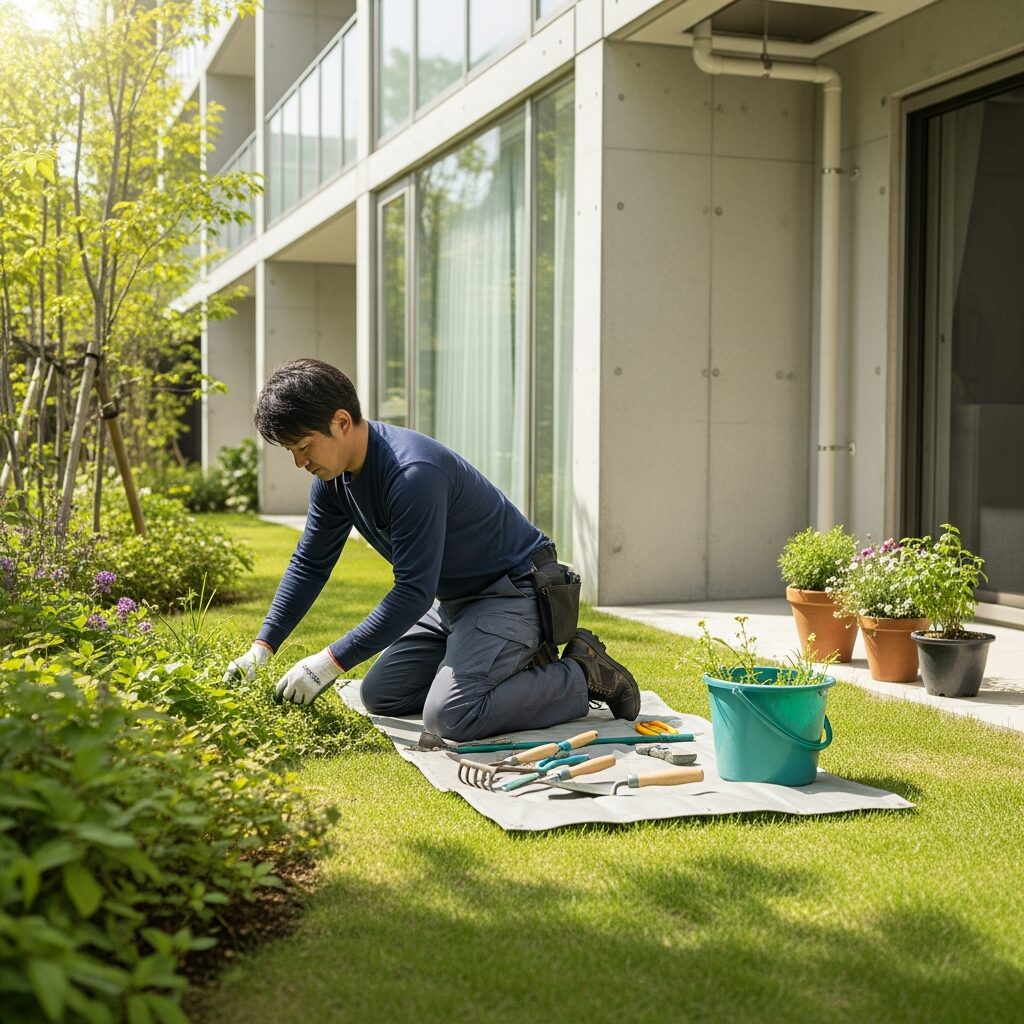 神戸市の便利屋-お庭の草むしり