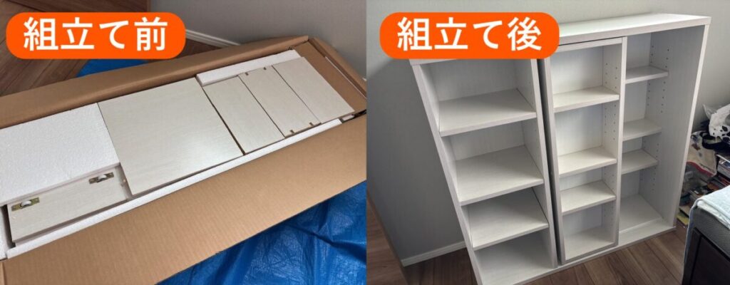 神戸・大阪-棚組立て