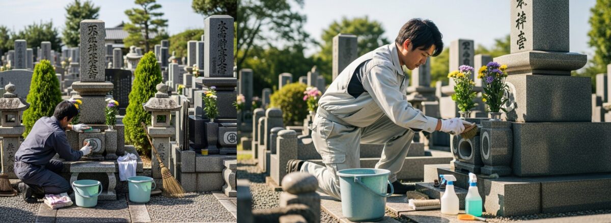 神戸市の便利屋 お墓のお掃除