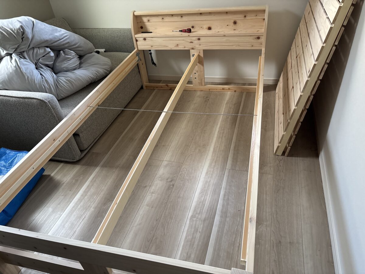 日本製ひのき 頑丈すのこベッド 通常すのこタイプ