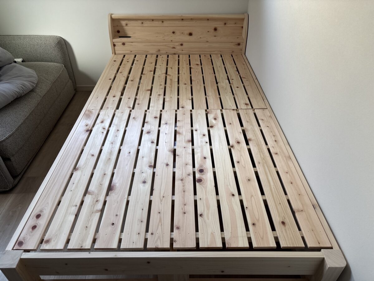 日本製ひのき 頑丈すのこベッド 通常すのこタイプ